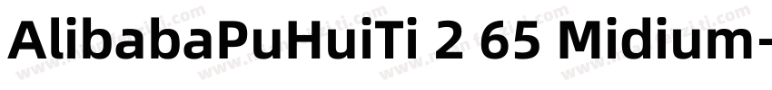AlibabaPuHuiTi 2 65 Midium字体转换